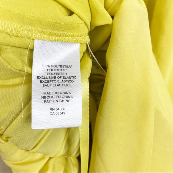 Rachel Roy | Chartreuse Ruffle Cocktail Dress - Picture 5 of 5